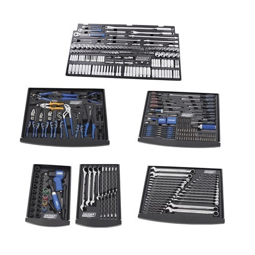 KINCROME CONTOUR Tool Workshop 546 Piece 1/4, 3/8 & 1/2" Drive - Black Series K1591MB