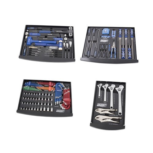 KINCROME CONTOUR Tool Workshop 546 Piece 1/4, 3/8 & 1/2" Drive - Black Series K1591MB