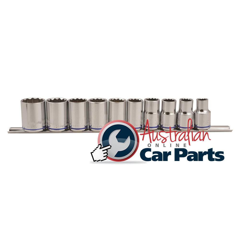 10Piece 1/2" SocketSET RAIL MET (MP) K2174
