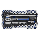 KINCROME LOK-ON Socket Set 41 Piece 1/2" Drive - Metric & Imperial K27022