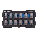 Kincrome LOK-ON IMPACT SOCKET SET 12 PIECE 1/2" drive K27070