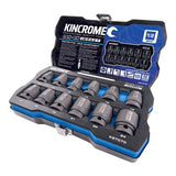 Kincrome LOK-ON IMPACT SOCKET SET 12 PIECE 1/2" drive K27070