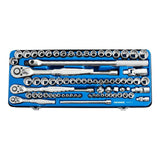 KINCROME Socket Set 74 Piece 1/4, 3/8 & 1/2" Drive - Metric & Imperial K28041