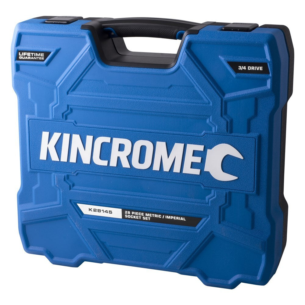 KINCROME Socket Set 28 Piece 3/4" Drive Metric & Imperial K28145