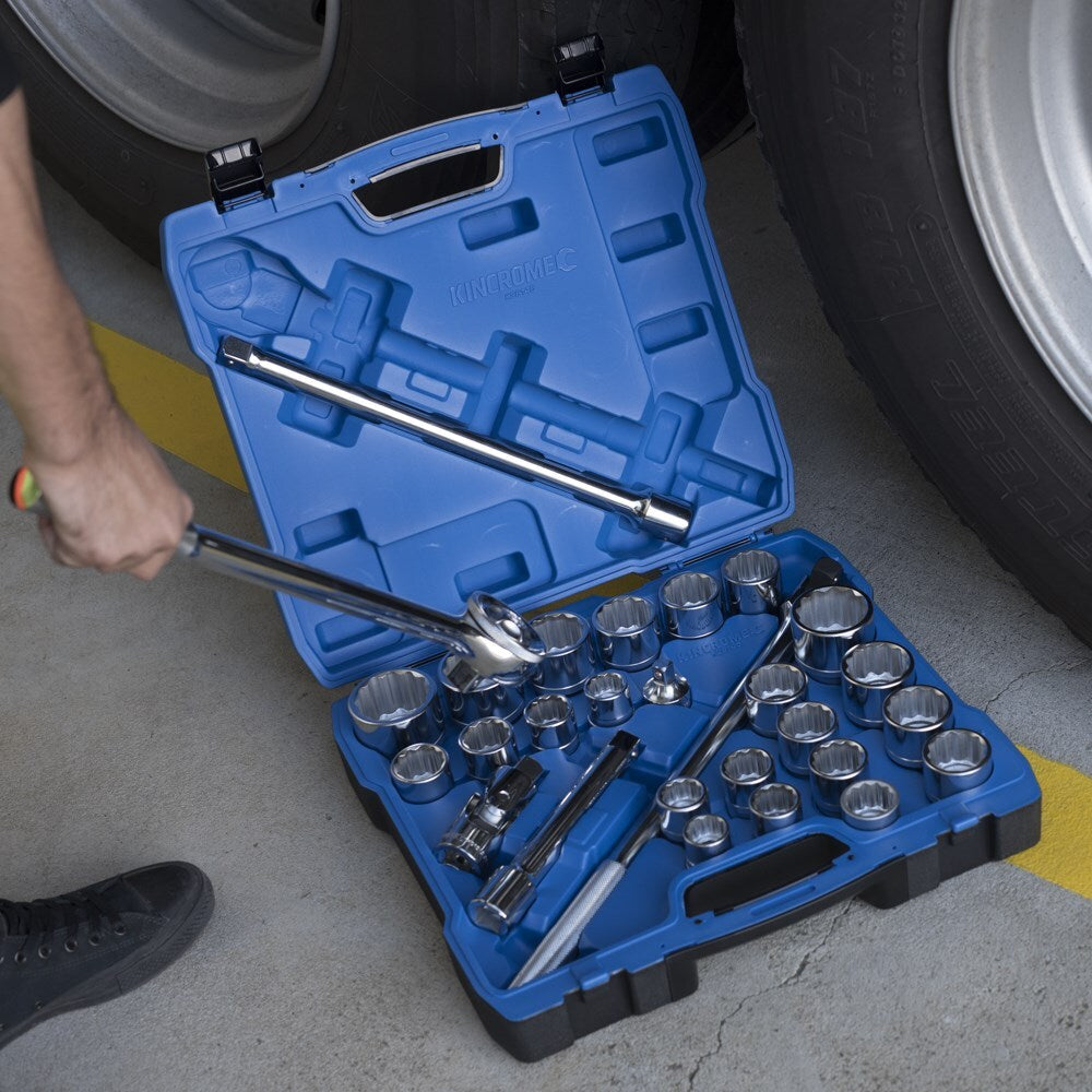 KINCROME Socket Set 28 Piece 3/4" Drive Metric & Imperial K28145