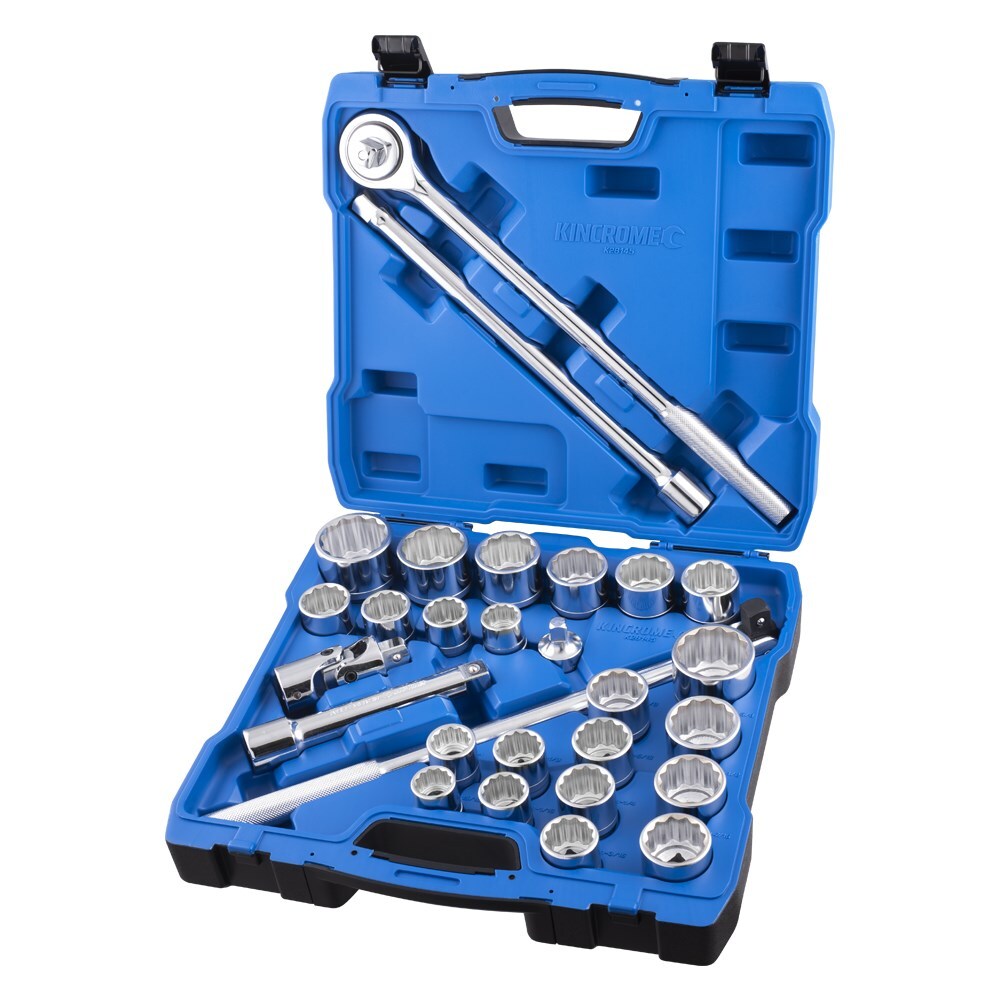 KINCROME Socket Set 28 Piece 3/4" Drive Metric & Imperial K28145