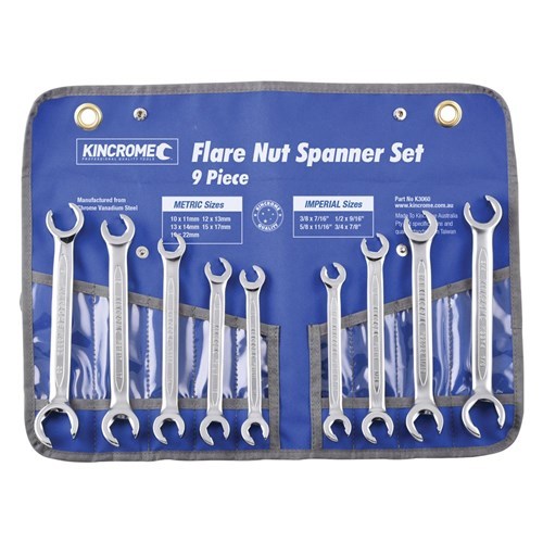 FLARE NUT SP SET 9PC IMP/METK3060