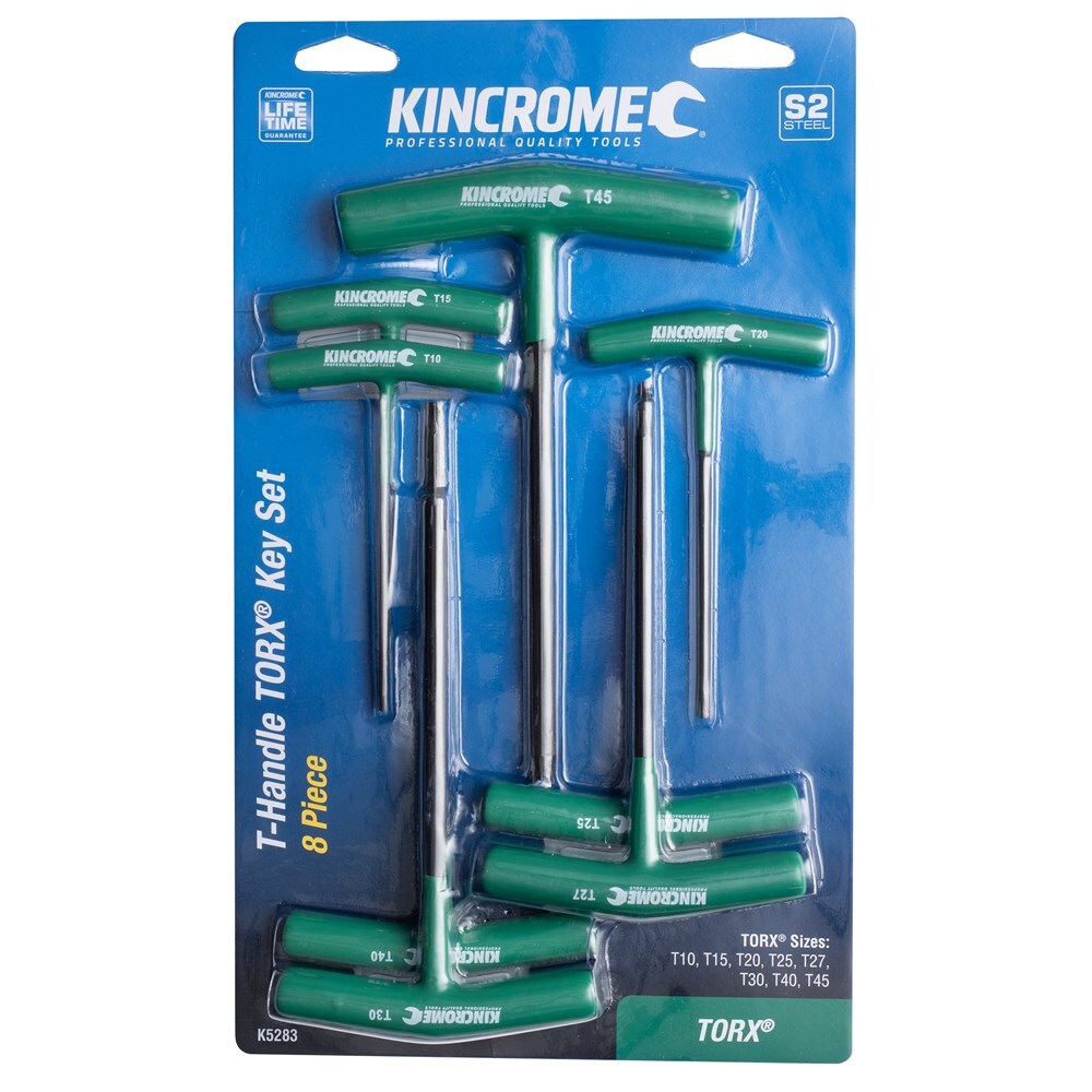 KINCROME T-Handle TORX Key Set 8 Piece K5283
