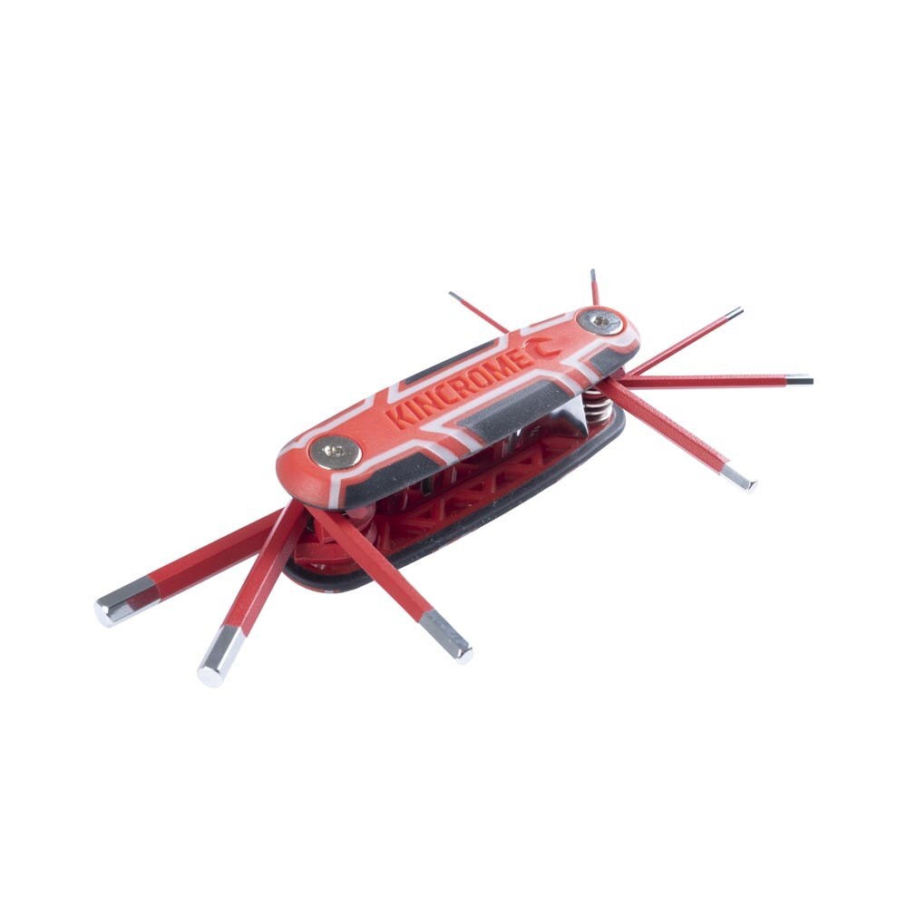 KINCROME Folding Hex Key Set 8 Piece Imperial K5391