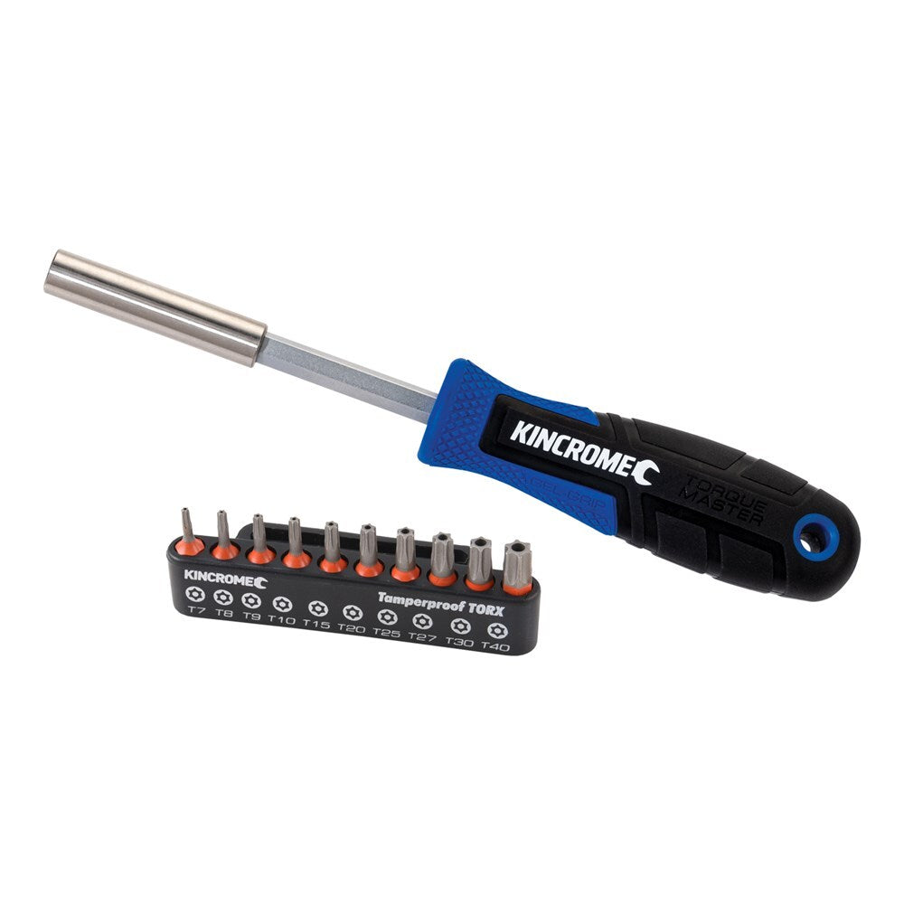 Kincrome Tamper Proof TORX Bit & Driver Set 11 Piece TorqueMaster K5514