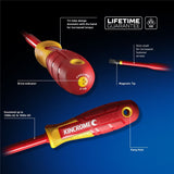 Screwdriver Set - 4 Piece TORQUEMASTER VDE Insuklated Kincrome K5617