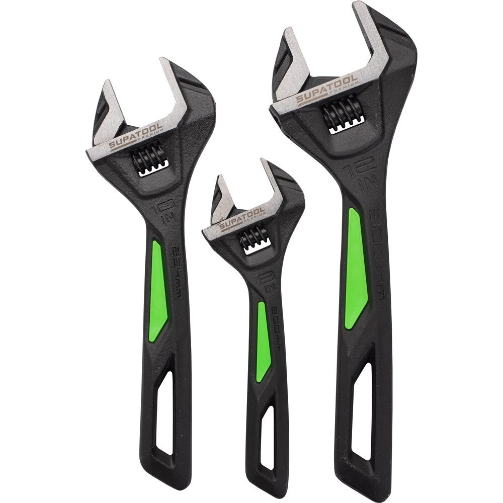 KINCROME Adjustable Wrench Set 3 Piece Supatool By Kincrome STP4403