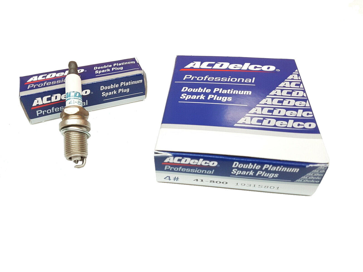 Spark Plugs 4 Pack Acdelco Double Platinum 41801 for Astra Barina Epica Terrano Frontera