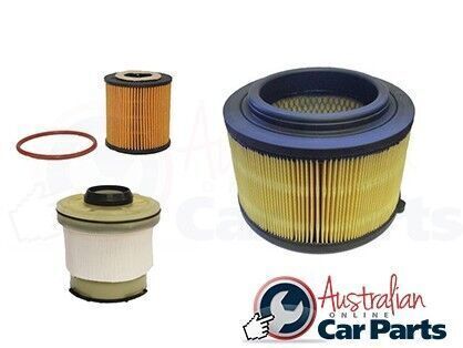 OIL AIR FUEL FILTER KIT ACDelco for FORD RANGER DIESEL SERVICE PJ PK 2007-2011