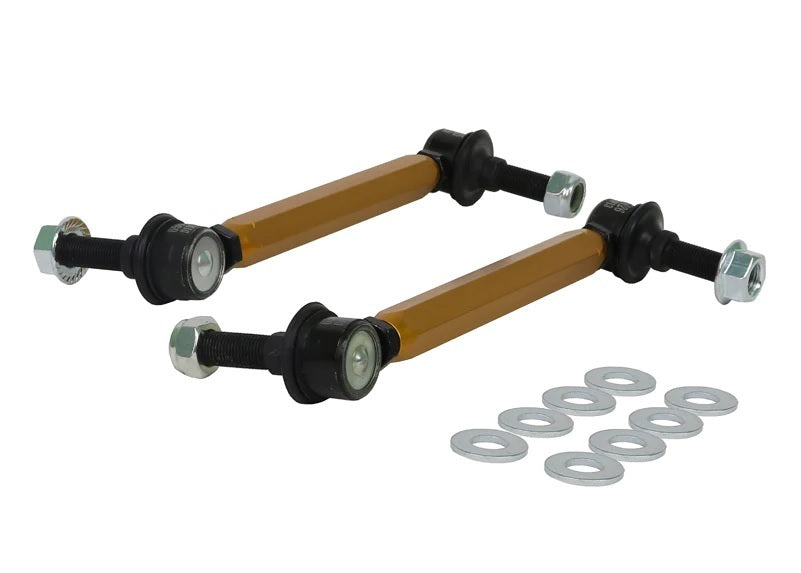 Sway Bar Link Kit Heavy Duty Adj Steel Ball Whiteline KLC180-215