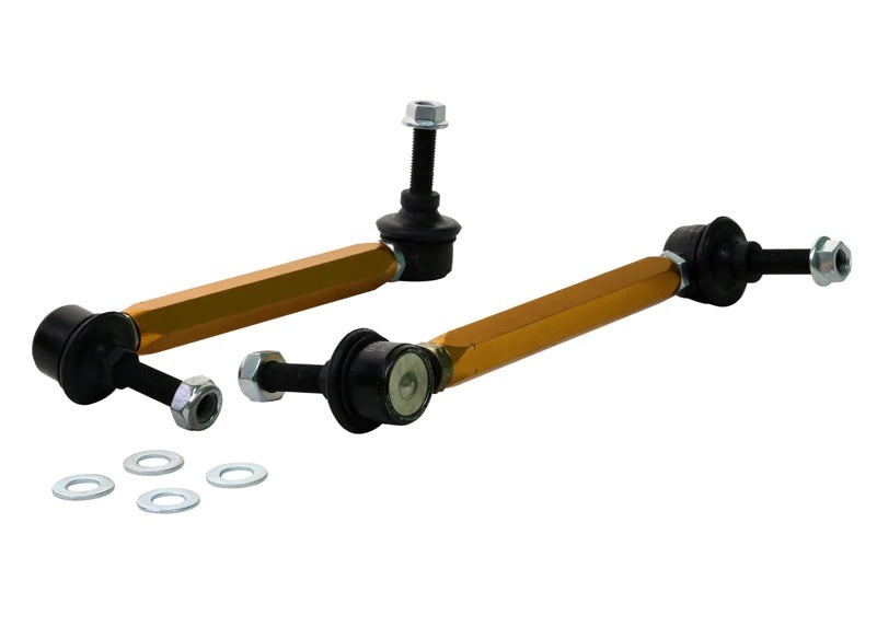 Sway Bar Link Kit Heavy Duty Adj Steel Ball Whiteline KLC187