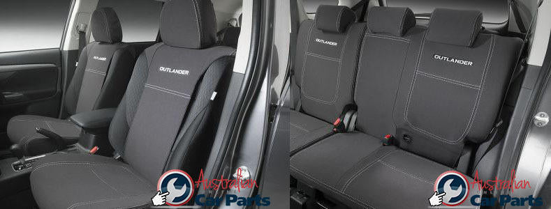 Seat covers Front & Rear set Neoprene suits Mitsubishi Outlander ZK 2015- Genuine New