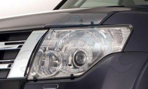 CLEAR HEADLAMP PROTECTORS suitable for Mitsubishi PAJERO NT NW 2008-2015 COVER GENUINE NEW