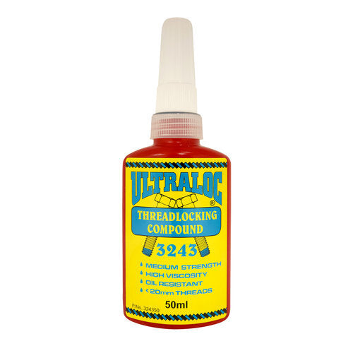 Ultraloc Threadlocking Compound Blue - Anaerobic Medium Strength Removable Grade - High Viscosity - Oil Resistant 50ml