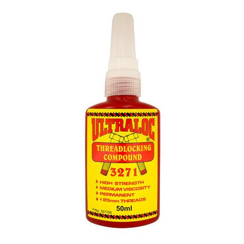 Ultraloc Threadlocking Compound Red - Anaerobic High Strength Permanent Grade - Medium Viscosity 50ml