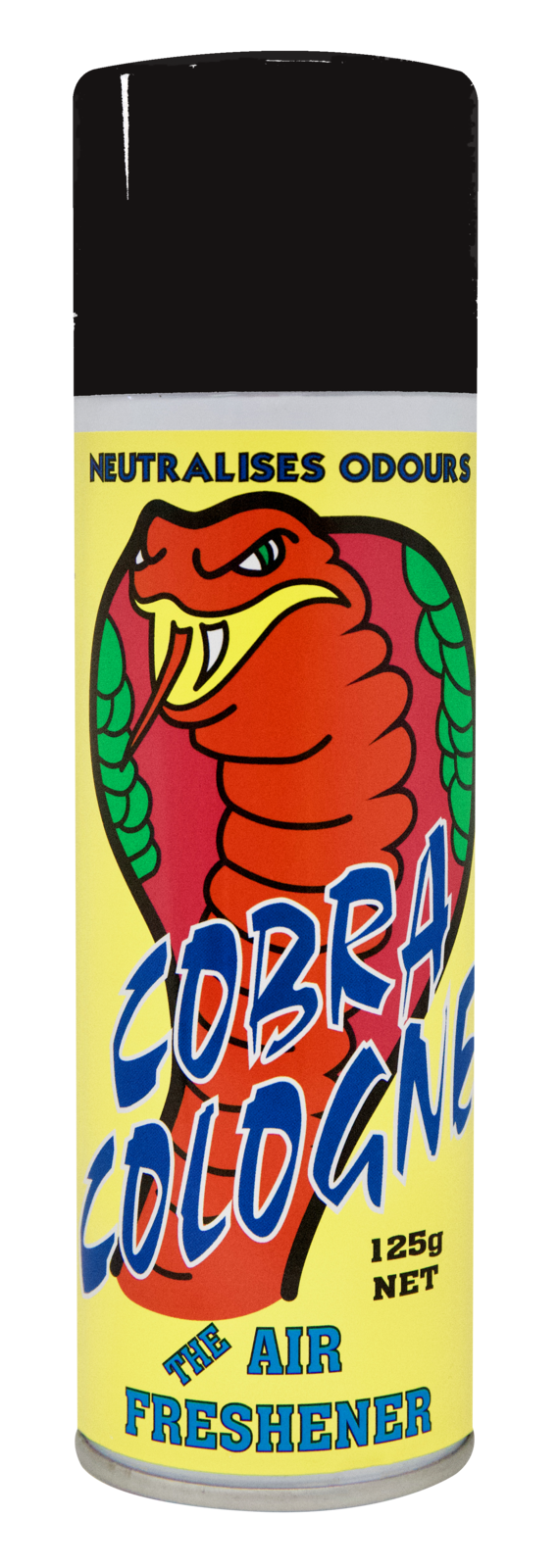 Cobra Cologne Aero Black Aqua Car Air Freshener 125G Aerosol Neutralizes Odours