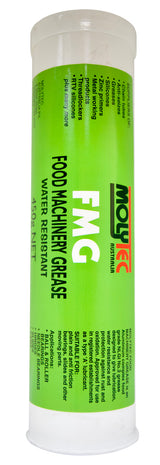 Molytec Food Machine Grease Aliuminum Complex #2 NLGI Lithium Grease, Pure White, Odourless 450g Cartidge