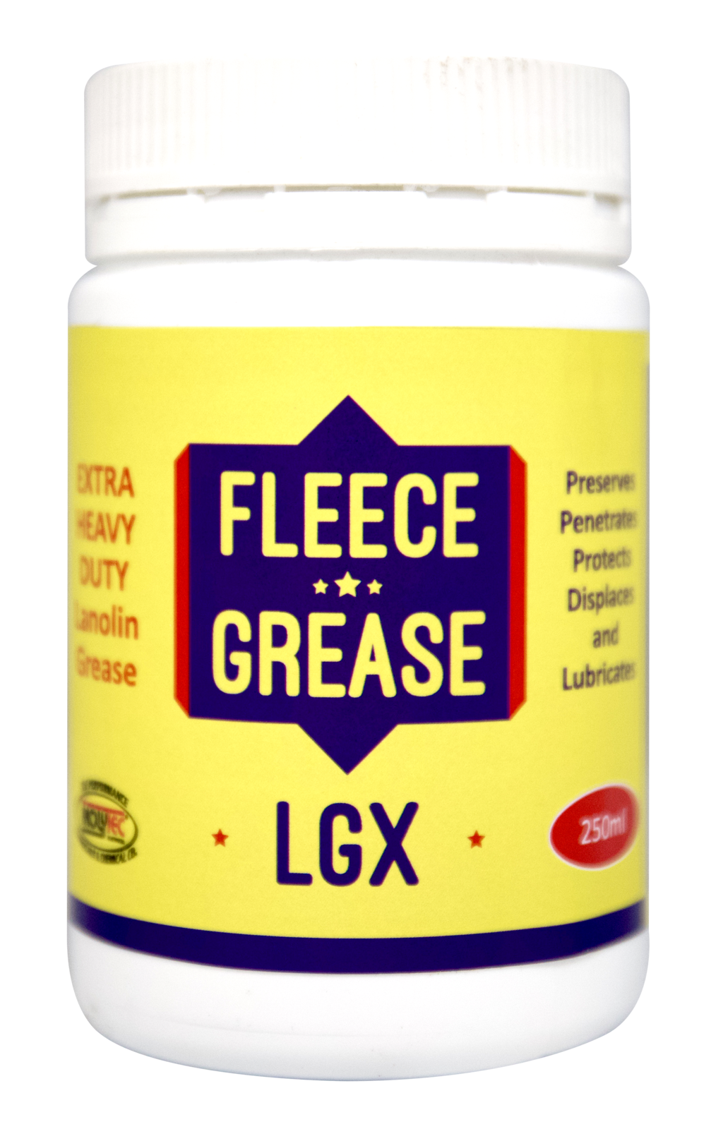 Molytec Fleece Grease LGX  Thick & Tacky, Lanolin Grease with High Load Capabilities 250g Tub