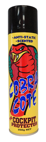 Cobra Cote Black Aqua automotive Vinyl Protection Anti Static Formula 250G Aerosol