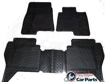 Floor Rubber Mats suitable for Mitsubishi NX Pajero 2015- New Genuine Front & Rear