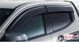 Weather shields  for Mitsubishi Triton MQ 2016- set of 4 Dual cab MZ330748 Genuine New