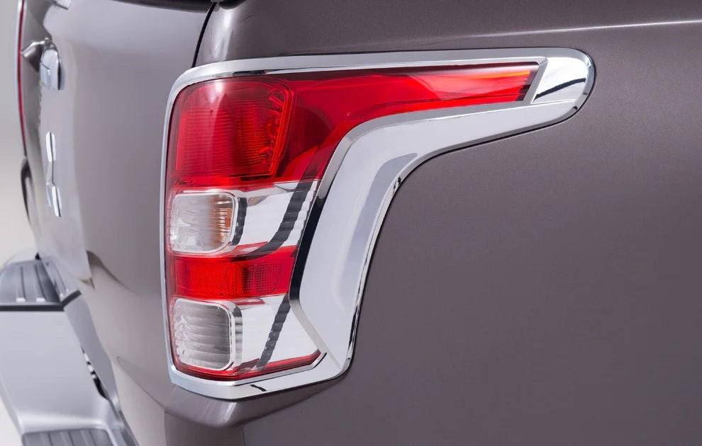 Rear Chrome Tail Lamp Garnish suitable for Mitsubishi Triton MQ 2016- Genuine New