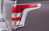 Rear Chrome Tail Lamp Garnish suitable for Mitsubishi Triton MQ 2016- Genuine New