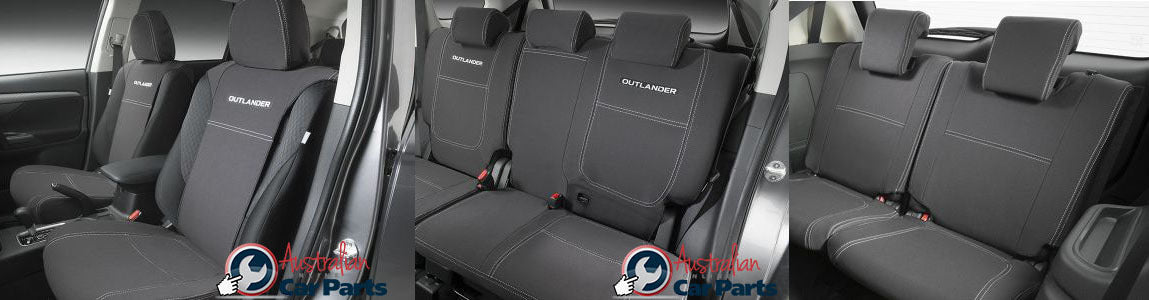 Seat covers Front, 2nd & 3rd Rear set Neoprene for Mitsubishi Outlander ZJ ZK ZL 2012-