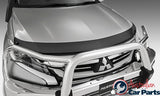 Mitsubishi Pajero Sport QE Tinted Bonnet & clear Headlamp Protector combo Genuine 2016-