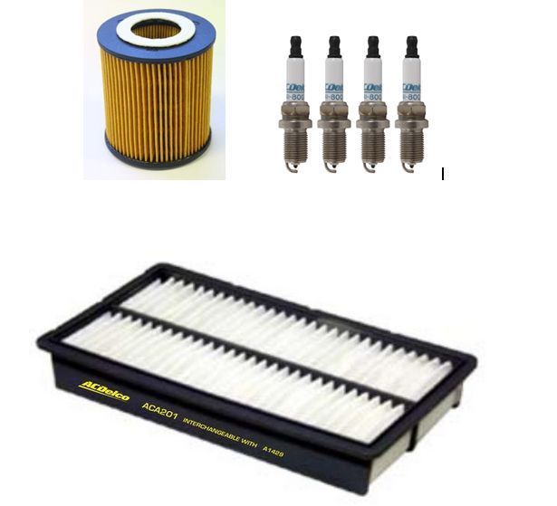 Oil Air Filter Spark Plugs Cartridge Service Kit ACDelco for Mazda 6 GH 2.5l 2008-12