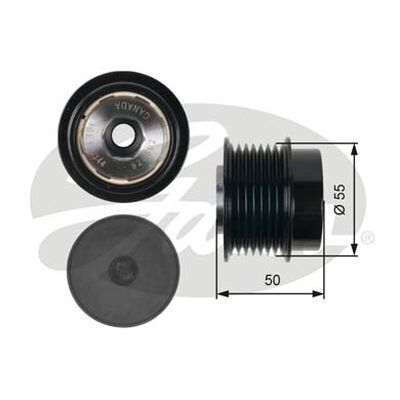 Pulley - Alternator Overrunning Clutch  Gates OAP7017