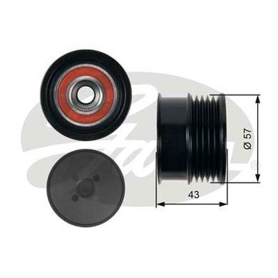 Pulley - Alternator Overrunning Clutch  Gates OAP7069