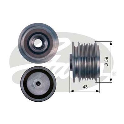 Pulley - Alternator Overrunning Clutch  Gates OAP7083