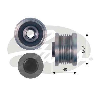 Pulley - Alternator Overrunning Clutch  Gates OAP7103