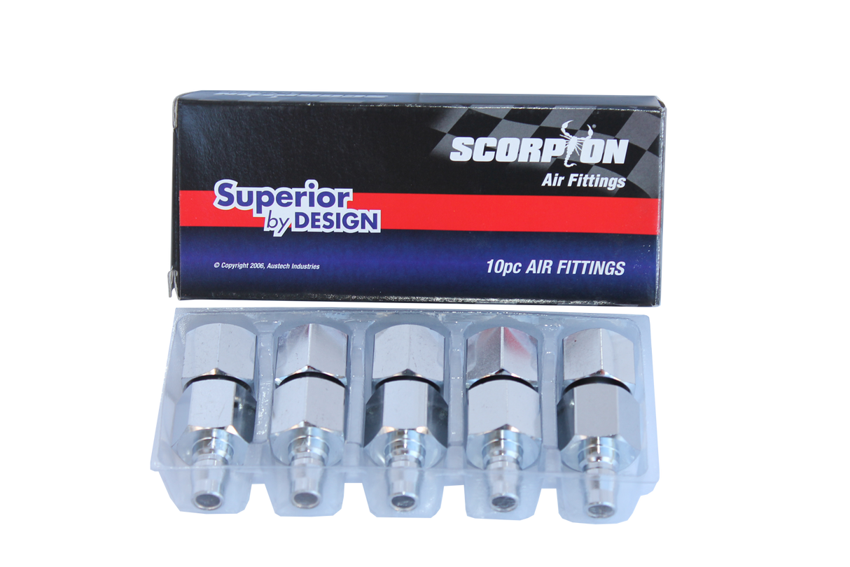 SP Tools Nitto Style 1/2 Female Plug (Box of 10) PF40BX