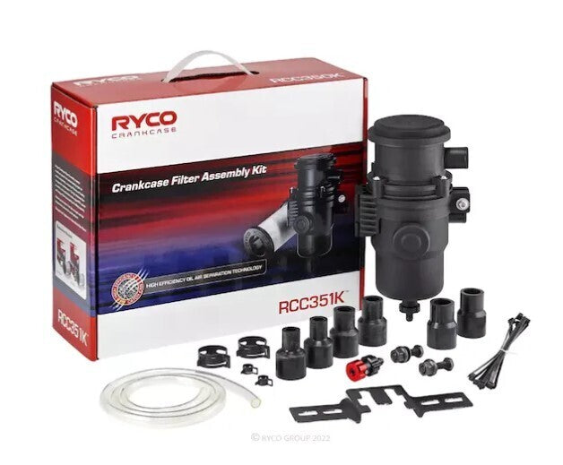Crank Case Breather filter Ryco RCC351K Universal Kit