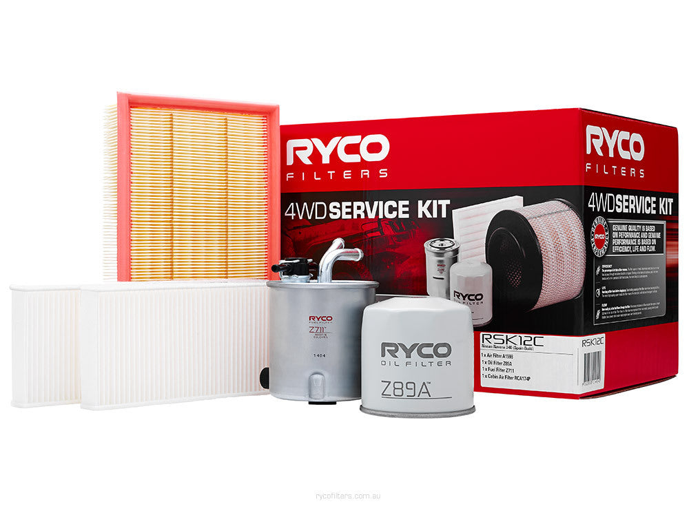 Service Filter Kit RSK12C Ryco For Nissan Navara 2.5LTD YD25DDTi D40 Ute D