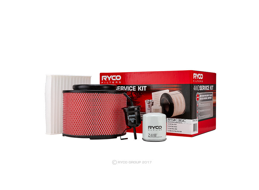 Service Filter Kit RSK36C Ryco For Toyota Hilux 2.7LTP 2TR FE TGN16 Cab Chassis
