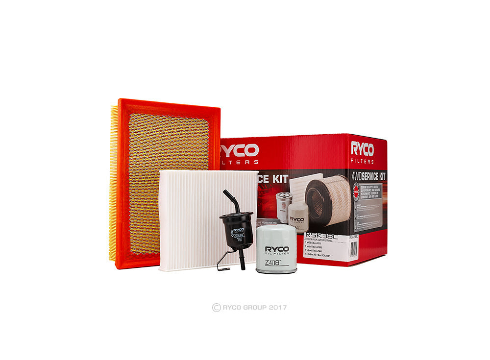 Service Filter Kit RSK38C Ryco For Toyota Hilux 2.7LTP 2TR FE TGN121 Ute