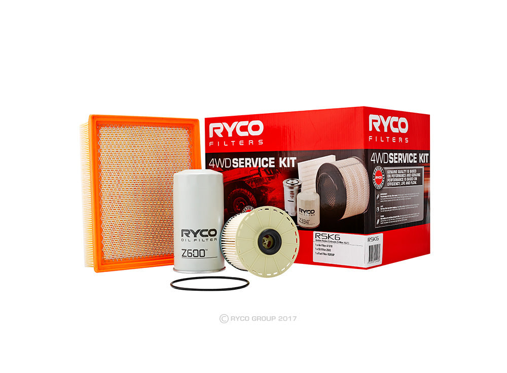 Service Filter Kit RSK6 Ryco For Isuzu D-MAX 3.0LTD 4JJ1 TC TFR  TFS Ute DiTD (TFR85  )