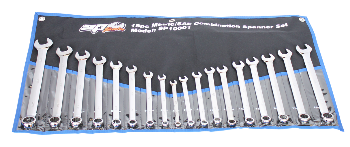 SP Tools Spanner Set ROE Metric / SAE 18 Piece SP10001