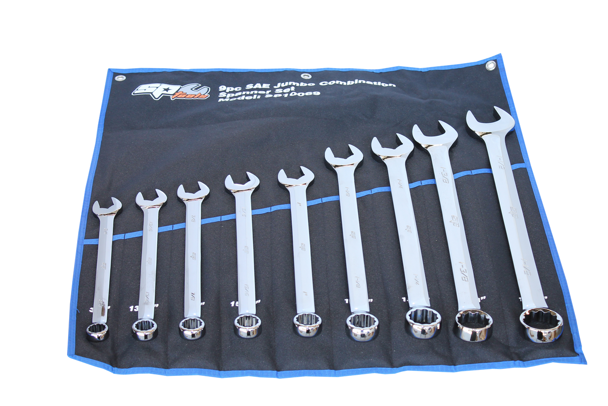 SP Tools Spanner Set Jumbo ROE SAE 9 PieceP10069