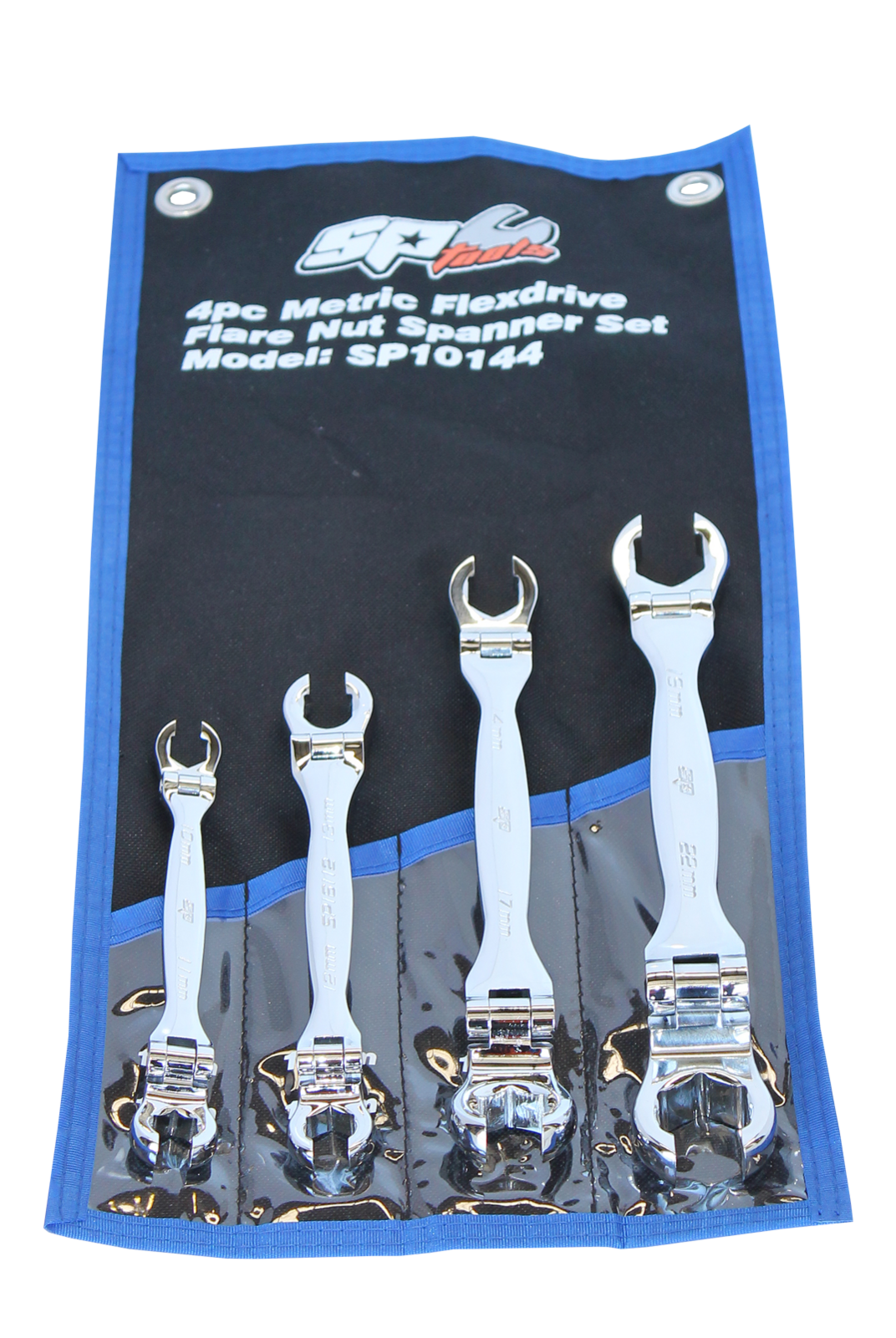 SP Tools Spanner Set Flare Flexhead Metric 4 Piece SP10144