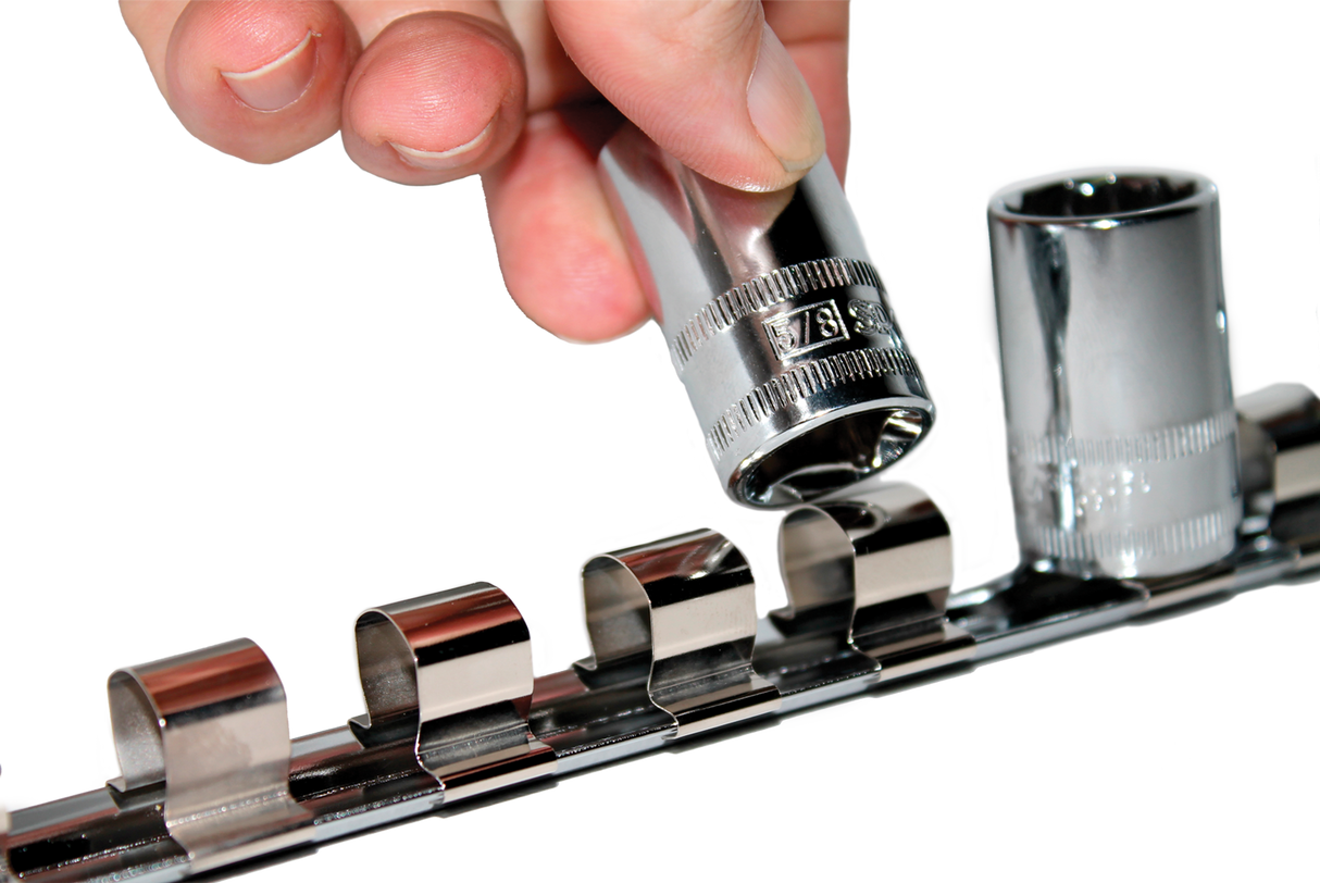 SP Tools Socket Rail 1/4" Drive Holds 16 Piece (413mm/16in) SP201R