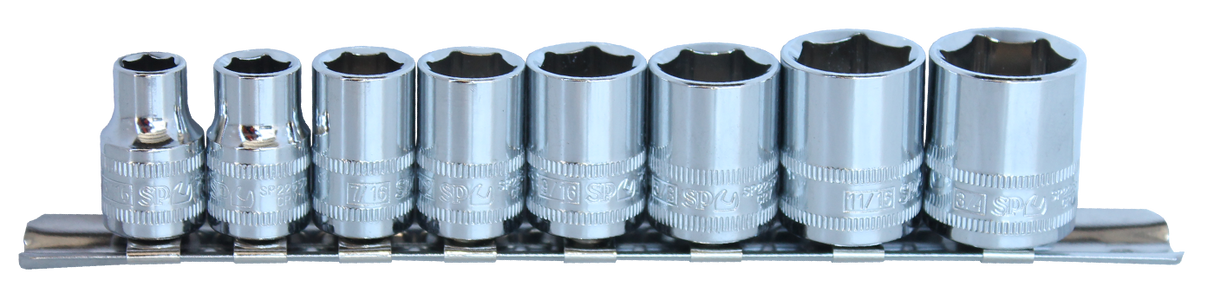 SP Tools Socket Rail 3/8" Drive 6 Point 8 PieceAE SP20233